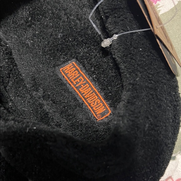 Harley-Davidson Black and Orange Slippers NWT - Picture 5 of 6